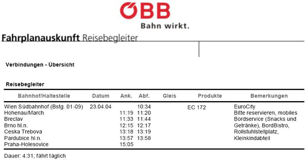 Fahrplan